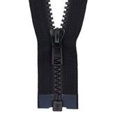 Deelbare rits | 45 cm | blok 5 | YKK Vislon Deelbare Rits RITS - YKK - DB - VISLON - 5 - 45 - 580 580 zwart